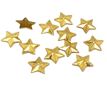 Gold Star Hotfix Studs, EIMASS® Hot Fix Iron on Copper Studs, Embellishment