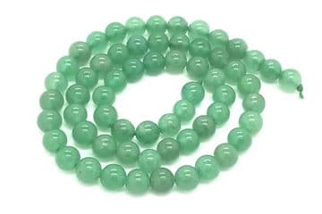Green Jade, EIMASS ® Semi Precious Natural Stones Round Beads