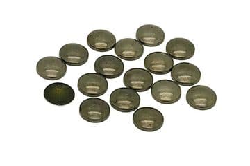 Grey Gunmetal Hot Fix Round Dome, EIMASS® Iron on Copper Studs, DIY Embellishment