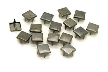 Gunmetal Flat Top Square, EIMASS® Studs Rivets with Prongs Claws