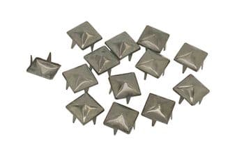 Gunmetal Pyramid Studs, Rivets for Embellishing Bags, Shoes, Leather Jackets, Clothes, Craft