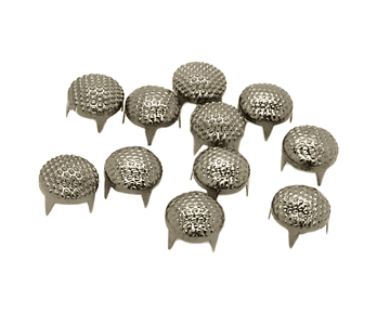Gunmetal Round Dotted Dome Claw Studs, EIMASS® Copper Rivets with Prongs Claws