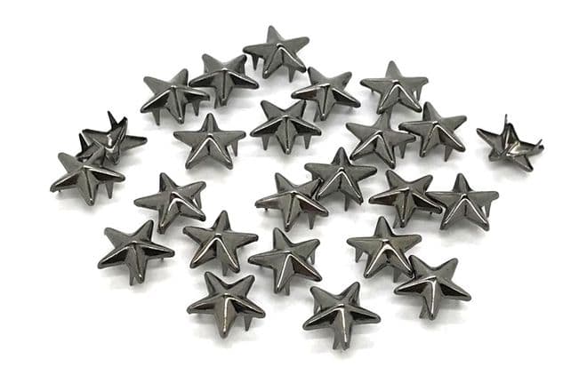 Gunmetal Star, EIMASS® Studs Rivets with Prongs Claws