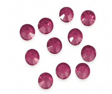 Hot Pink, EIMASS® 7767 Range Flat Back Hot Fix Glass Rhinestones