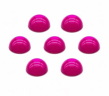 Hot Pink Round Cabochon, EIMASS® Acrylic Flat Back Rhinestones