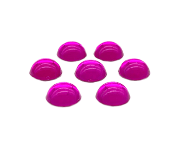 Hot Pink Round Cabochon, EIMASS® Acrylic Flat Back Rhinestones