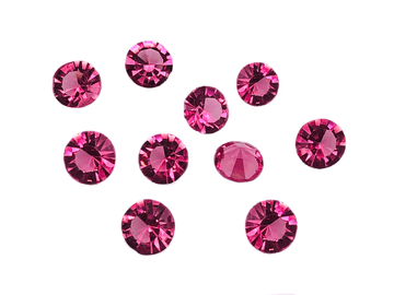 Hot Pink Table Scatter Crystals, EIMASS® 3787 Unfoiled Glass Diamonds