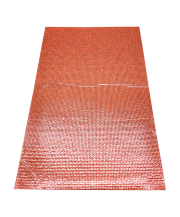 Hyacinth Orange Self-Adhesive Mesh, EIMASS® Rhinestone Sheet
