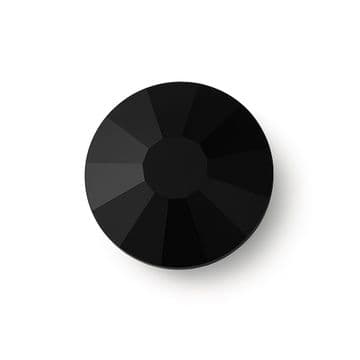 Jet Black, EIMASS® 7787 Grade A Flat-Back Non-Hot Fix Glass Crystals (Small Packs)