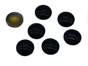 Jet Black Hot Fix Round Dome, EIMASS® Iron on Copper Studs, DIY Embellishment