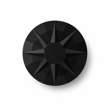 Jet Black Star Cut, EIMASS® 8898 Exquisite Hot Fix Flat Back Crystals, Global Brand