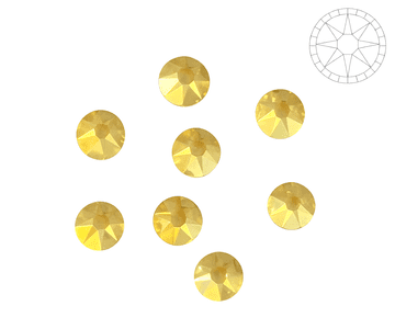 Jonquil AB Star Cut, EIMASS® 8878 Exquisite Non Hot Fix Flat Back Crystals