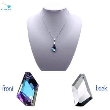 Light Amethyst AB Hexagon - EIMASS® Crystal Pendants – High-Quality Glass Charms for Craft Jewellery