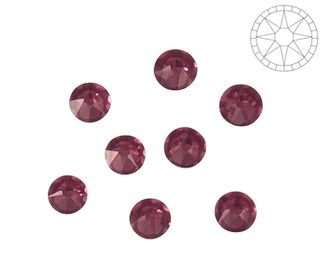 Light Amethyst Star Cut, EIMASS® 8878 Exquisite Non Hot Fix Flat Back Crystals