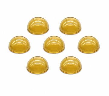 Light Gold Round Cabochon, EIMASS® Acrylic Flat Back Rhinestones