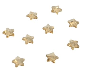 Light Gold Star (5mm), EIMASS® 8830 Tiny Glass Crystals - Nail Art