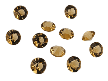 Light Gold Table Scatter Crystals, EIMASS® 3787 Unfoiled Glass Diamonds