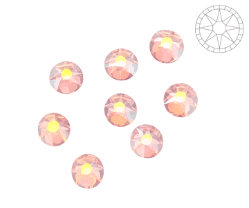 Light Pink AB Star Cut, EIMASS® 8878 Exquisite Non Hot Fix Flat Back Crystals