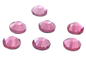 Light Pink, EIMASS® 7767 Range Flat Back Hot Fix Glass Crystals - Small Packs