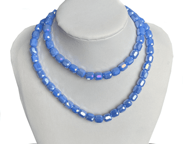 Light Sapphire AB Beads, EIMASS® Faceted Crystal Necklace Beads, Bracelet Beads #29