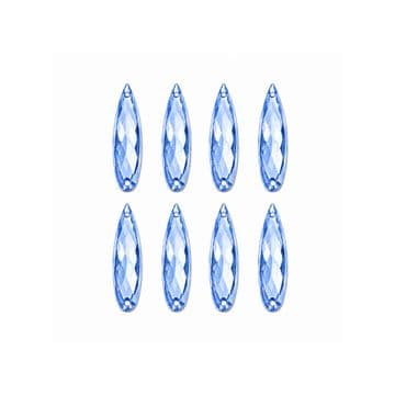 Light Sapphire Teardrop, EIMASS® Acrylic Flat Back Sew Or Glue On Rhinestones
