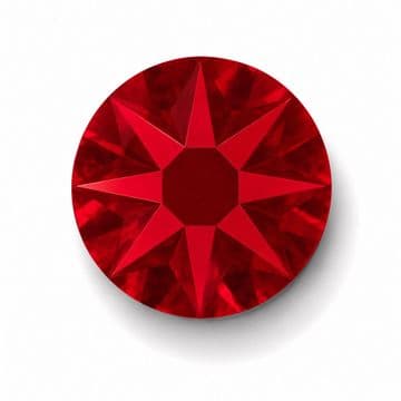 Light Siam Star Cut, EIMASS® 8878 Exquisite Non Hot Fix Flat Back Crystals, Global Brand