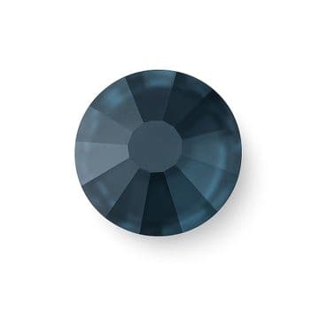 Montana Navy Blue, EIMASS® 7747 Grade A Hotfix Flat Back Glass Crystals