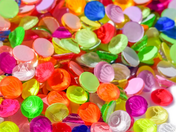 Neon Mixed Colours, EIMASS® 7787 Grade A Flat-Back Non-Hot Fix Glass Rhinestones (Small Packs)