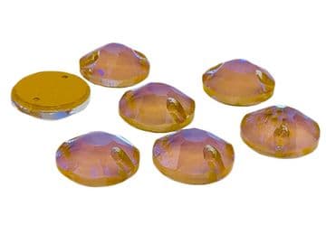 Ochre AB Neon Star Cut, EIMASS® 8868 Exquisite Range Sew or Glue on Flat Back Crystals