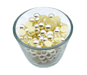 Off White Flat Back Pearls - EIMASS® Rhinestones - Embellishments - Craft - Ivory Pearls