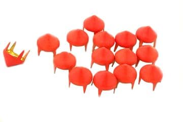 Orange (Luminous) Spike Cone Studs, Rivets to Embellish Bags, Shoes, Costumes, Belts, Dresses, Craft