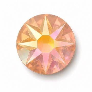 Peach AB Star Cut, EIMASS® 8878 Exquisite Non Hot Fix Flat Back Crystals, Global Brand