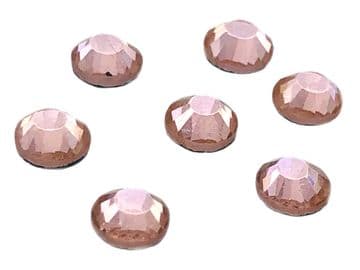 Peach, EIMASS® 7767 Range Flat Back Hot Fix Glass Crystals - Small Packs