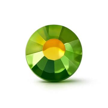 Peridot AB, EIMASS® 7787 Grade A Flat-Back Non-Hot Fix Glass Crystals