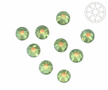 Peridot AB Star Cut, EIMASS® 8878 Exquisite Non Hot Fix Flat Back Crystals, Global Brand