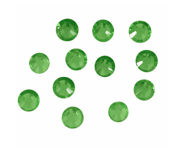 Peridot Lime Green, EIMASS® 7767 Range Flat Back Hot Fix Glass Rhinestones