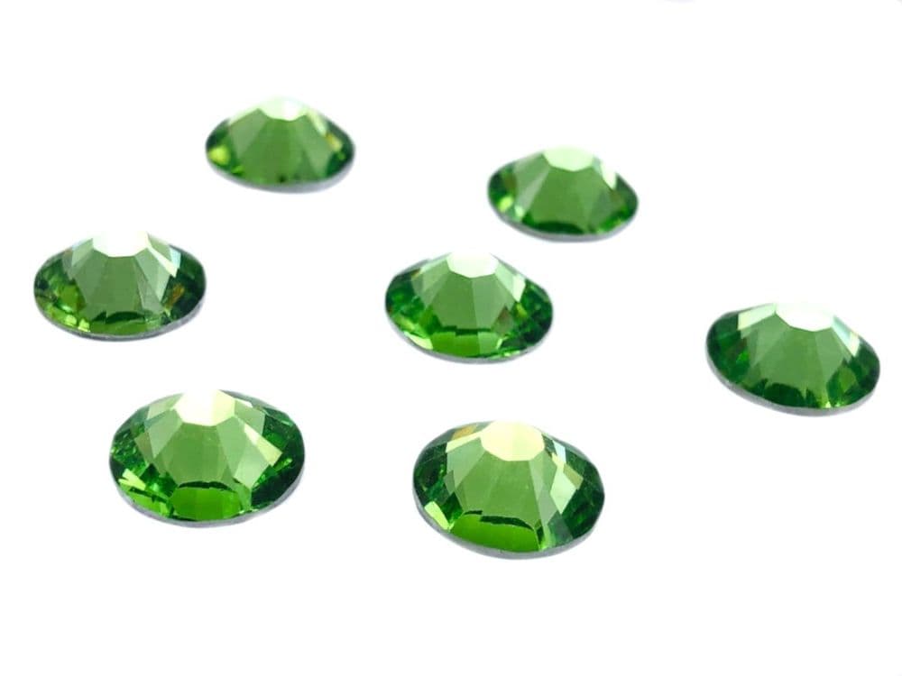 Peridot Lime Green EIMASS Resin Flat Back Non Hotfix Rhinestones
