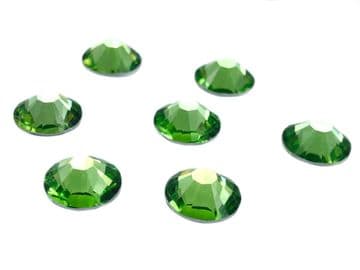 Peridot Lime Green, EIMASS® Resin Flat Back Non Hotfix Rhinestones