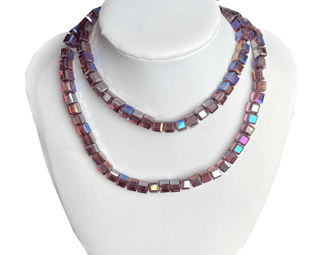 Purple Flare Beads, EIMASS® Faceted Crystal Necklace Beads, Bracelet Beads #21