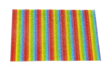 Rainbow Hot Fix Rhinestone Mesh, EIMASS® Crystal Mesh, Rhinestone Transfer Sheet