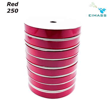Red (250) Premium Double Sided EIMASS® Satin Ribbons 6mm 10mm 15mm 20mm 25mm 38mm
