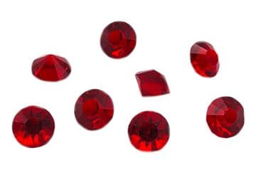 Red Table Scatter Crystals, EIMASS® 3787 Unfoiled Glass Diamonds