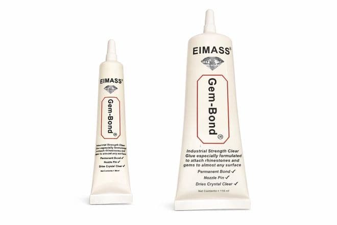 Rhinestone Glue, Gem-Bond® Industrial Strength Clear Adhesive, Multi Purpose with Needle Precision