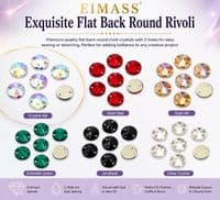 Rivoli Shape - EIMASS® 8868 Exquisite Range Sew on Glue on Crystals