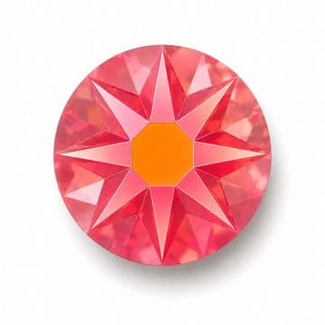 Rose AB Star Cut, EIMASS® 8878 Exquisite Non Hot Fix Flat Back Crystals, Global Brand