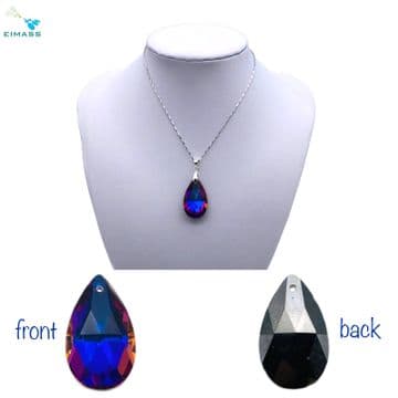 Sapphire AB Teardrop - EIMASS® Crystal Pendants – High-Quality Glass Charms for Craft Jewellery
