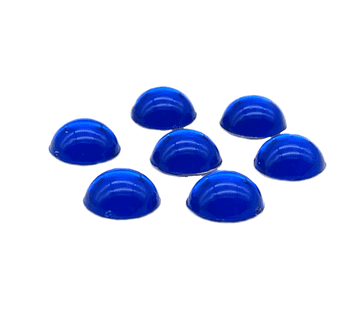 Sapphire Blue Round Cabochon, EIMASS® Acrylic Flat Back Rhinestones