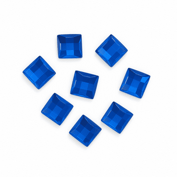 Sapphire Blue Square, EIMASS® Acrylic Flat Back Rhinestones