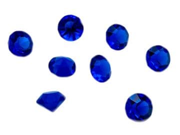 Sapphire Blue Table Scatter Crystals, EIMASS® 3787 Unfoiled Glass Diamonds
