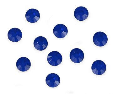 Sapphire Royal Blue, EIMASS® 7767 Range Flat Back Hot Fix Glass Rhinestones